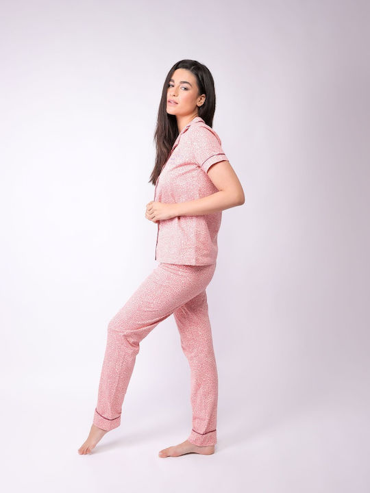 Sexen Summer Women's Pyjama Set Pink