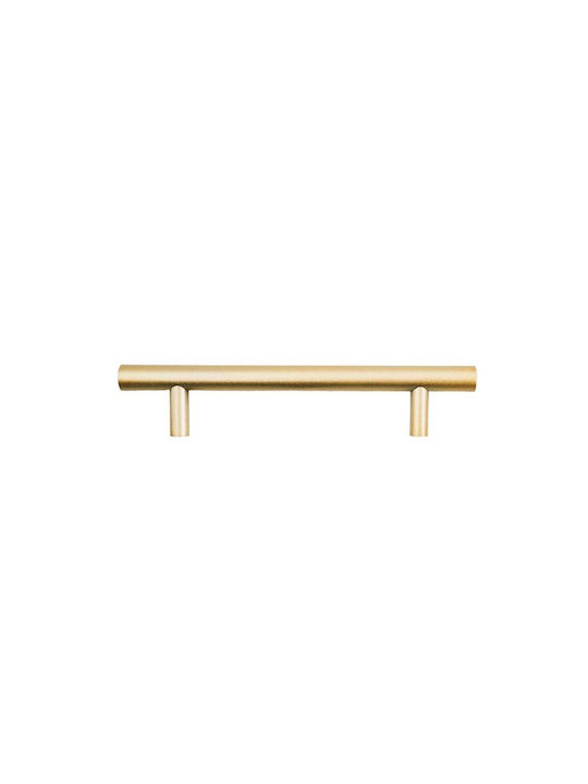Import Hellas Handle Furniture made of Metallic Gold Matte 156mm (Center Distance 96mm) 4797-96 1pcs