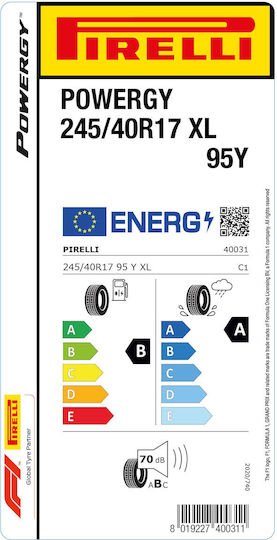 Pirelli Powergy 245/40R17 95E-Commerce-Website XL Sommerreifen Reifen für Passagier Auto