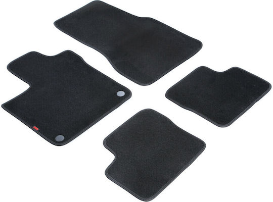 Lampa Set of Front and Rear Mats 4pcs for Renault Twingo Black