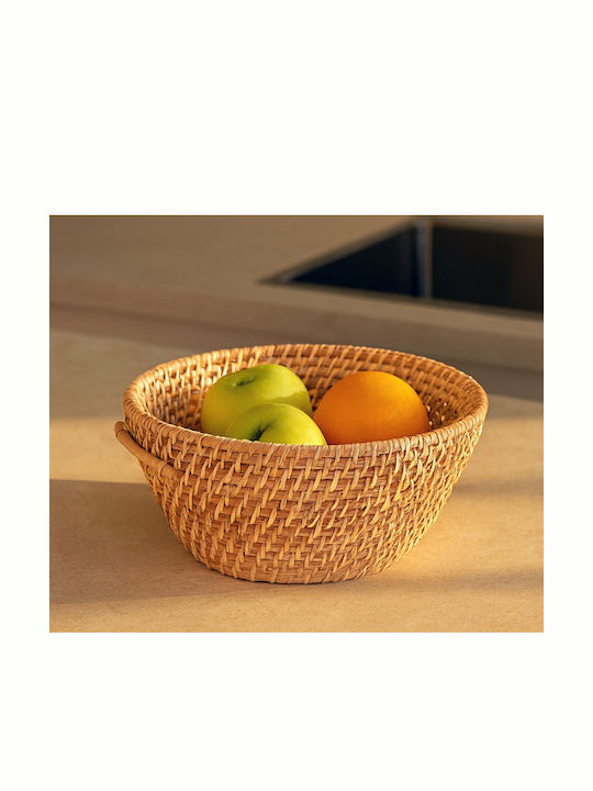 Polihome Tima Decorative Basket Wicker 24x24x12cm
