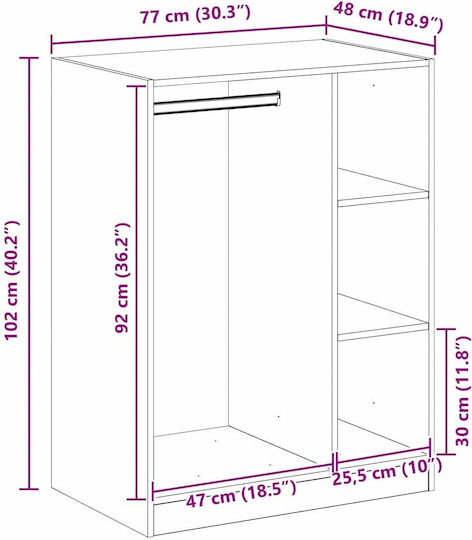 Cabinet de depozitare L77xW48xH102buc