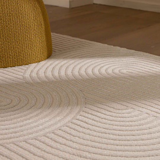 Royal Carpet Organic 565 Σετ Μοντέρνα Χαλιά Κρεβατοκάμαρας Cream Εκρού 11ORG565CR.070480 3τμχ