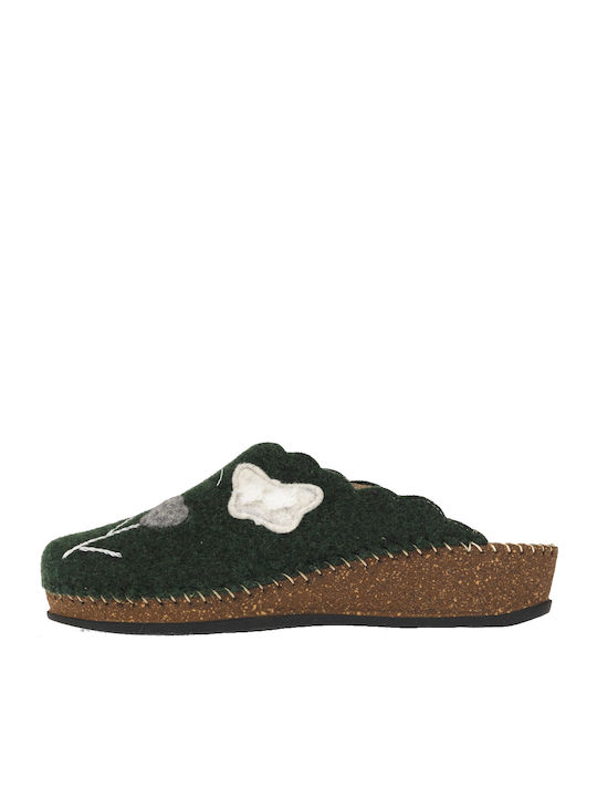 Winter Women's Slippers Green