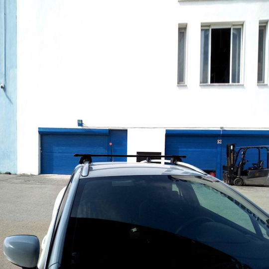 Auto Gs Метални Таванни Стелки За Автомобил 125 См Универсални За Автомобили С Фабрични Таванни Стелки С Крака За Покривен Багажник И Заключване Черни