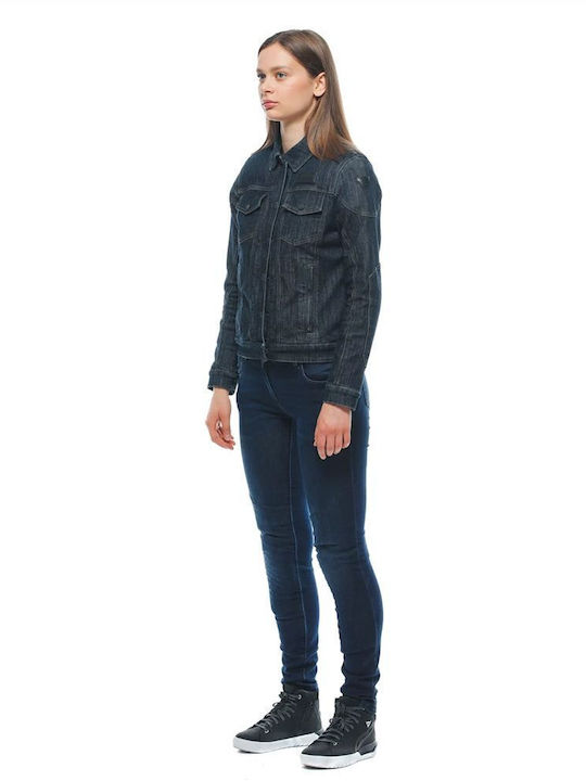 Dainese Denim Tex Γυναικείο Μπουφάν Μηχανής 4 Εποχών Μπλε