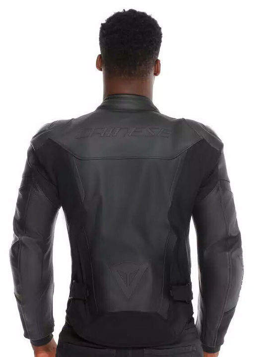 Dainese Iperattiva Ανδρικό Μπουφάν Μηχανής Δερμάτινο 4 Εποχών Μαύρο