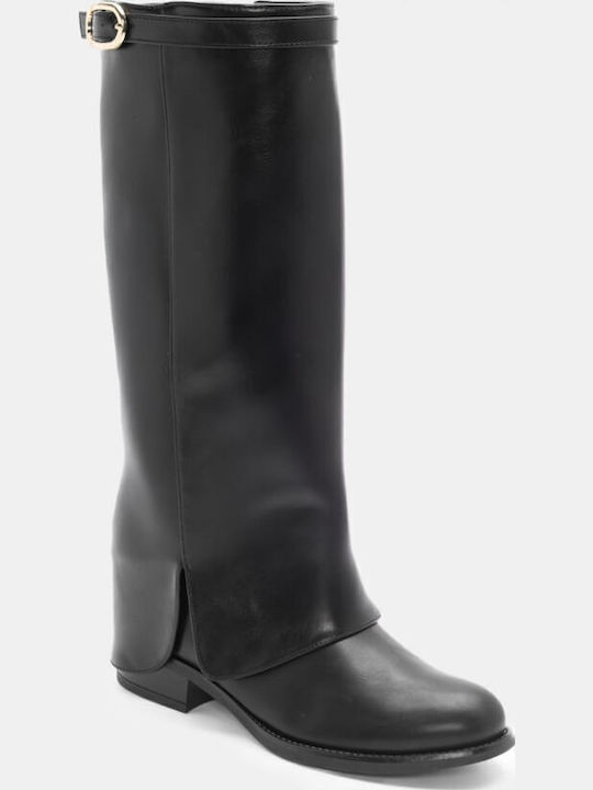 Wildleder Damenstiefel Schwarz