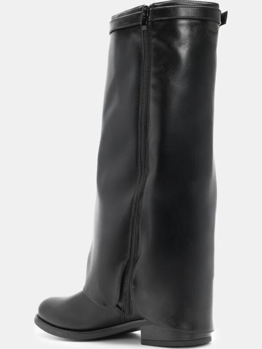 Wildleder Damenstiefel Schwarz
