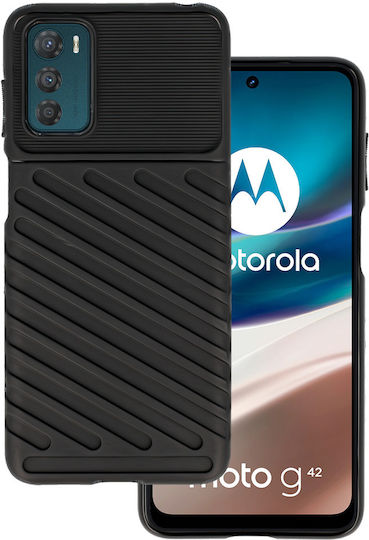 For Back Cover Silicone Black (Moto G42)