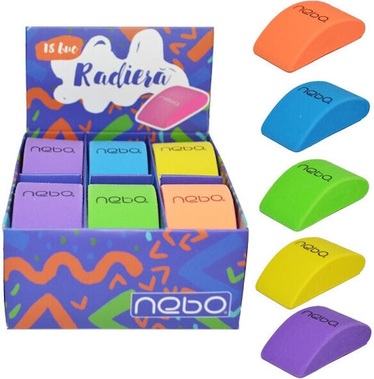 Nebo Radiergummi für Bleistifte (Μiverse Farben) 1Stück