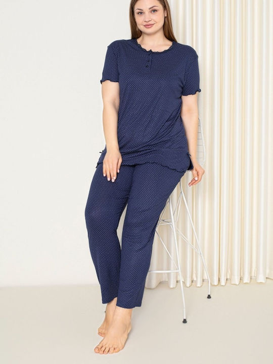 Baki Set Pijamale pentru Femei Dark Blue