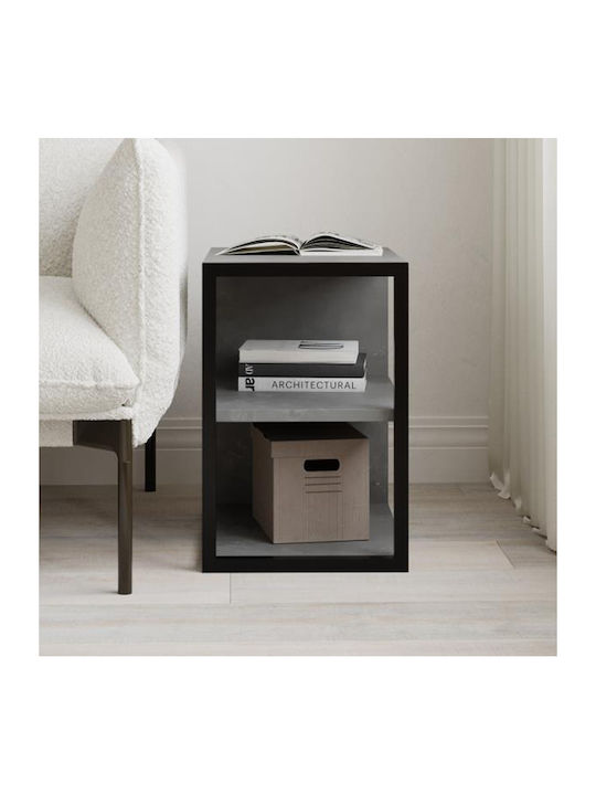 Rectangular Side Table Echo Echo Wooden Gray Retro W30xL42xH45cm