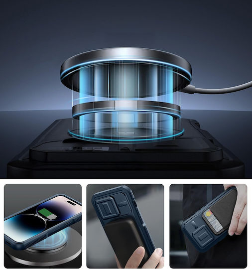 Dexnor 360 Full Cover Μεταλλικό Μπλε (iPhone 14 Pro)