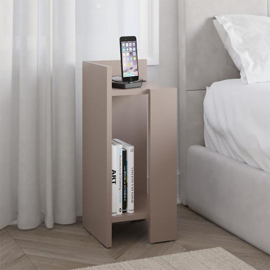 Bedside Tables Elos Wooden Brown 2 Pieces 25x27x60cm