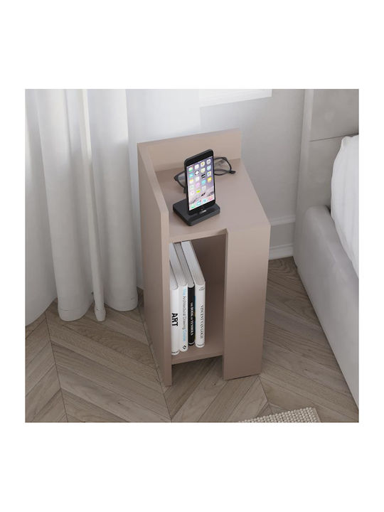 Bedside Tables Elos Wooden Brown 2 Pieces 25x27x60cm