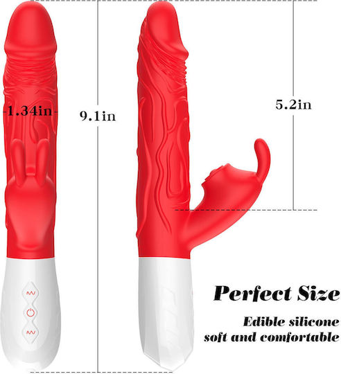 Silicone Vibrator 7 Vibration Modes 10 Thrusting 7 Flapping