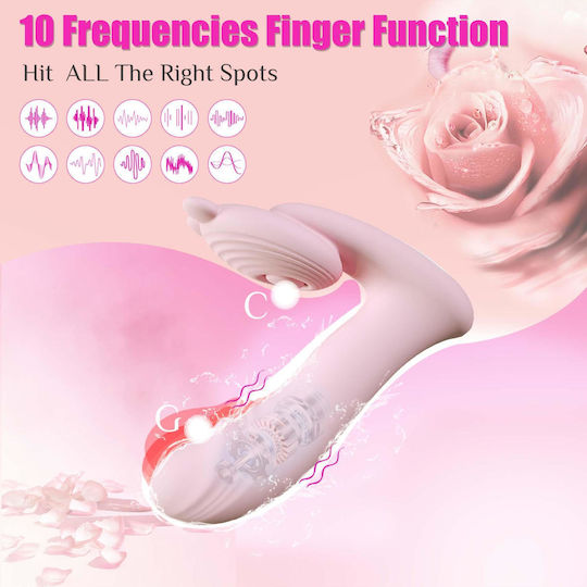 Silicone Vibrator 3 Speeds 6 Frequencies Finger Function Heating and App Control