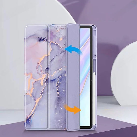 Smartcase Flip Cover Dauerhafte Lila (Samsung Galaxy Tab S10 FE+ Plus)
