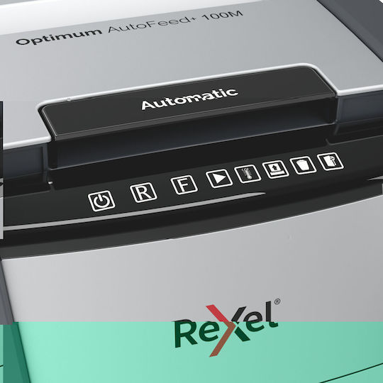 Rexel Distrugător de Documente Optimum Autofeed+ 100m Micro Cut 100 Foi cu Coș 34lt