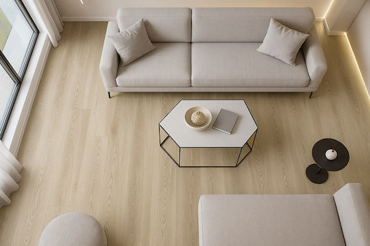 Newplan Set Plastikboden Vinyl Gluedown 55 LVT mit 15 Streifen