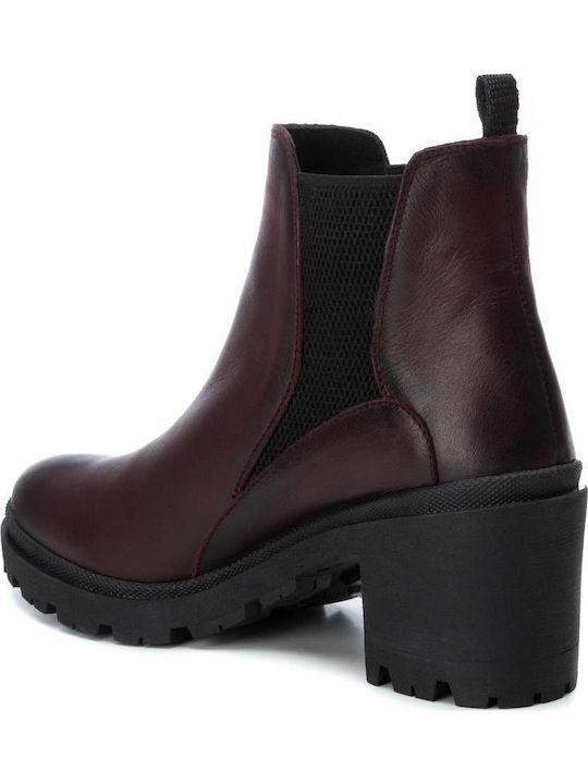 Leder Stiefeletten Damen Braun