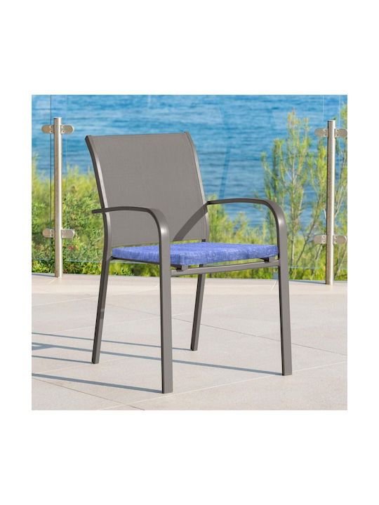 Alcam Pernă pentru Scaun de Grădină Blue Black 39x39cm.