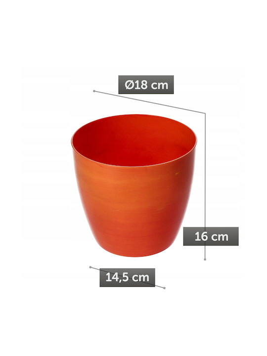 Kadax Pot Orange Marble 18cm.