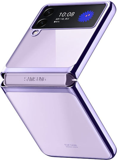 Erbord Back Cover Plastic Purple for Galaxy Z Flip3