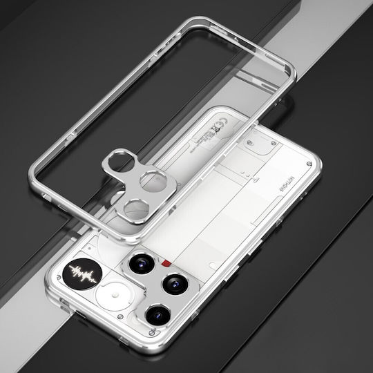 Rahmen Umschlag Rückseite Metallisch Silber (Nothing Phone (3))