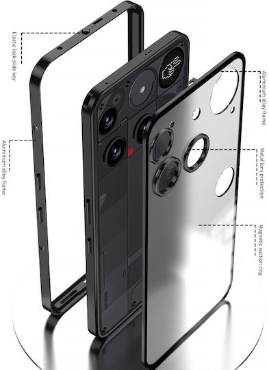 Aluminium Alloy Umschlag Rückseite Kunststoff Schwarz (Nothing Phone (3))