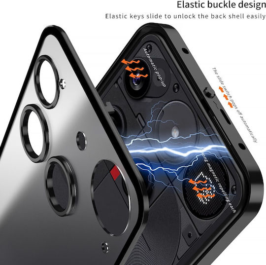 Aluminium Alloy Umschlag Rückseite Kunststoff Schwarz (Nothing Phone (3))