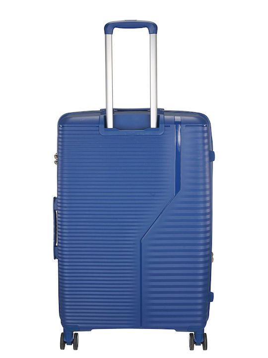 Explorer Luggage Valize de Călătorie Sigure Albastre cu 4 Roți Set 3 Bucăți