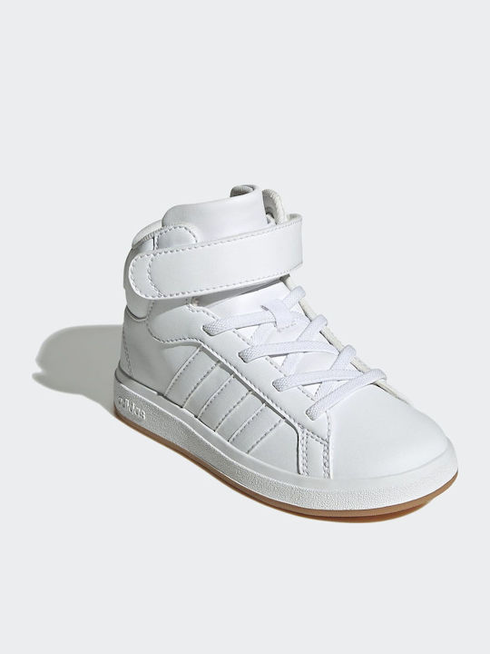 Grand Court Kids Sneakers High with Scratch White