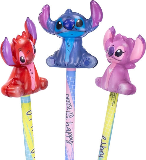 Pencil Topper Squishy Lilo & Stitch Red