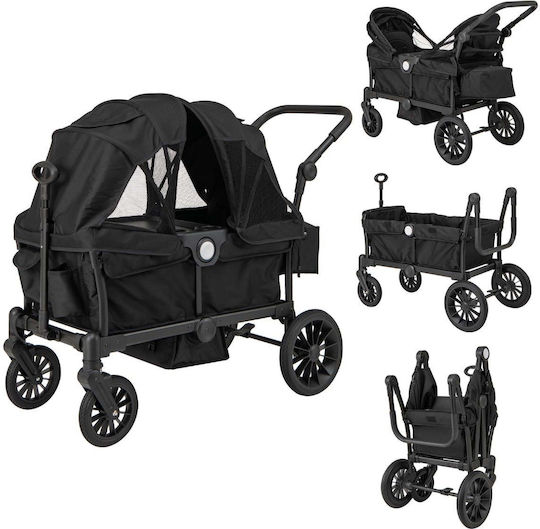 Costway Verstellbar Doppelter Kinderwagen Geeignet ab 6+ Monaten Schwarz  BC10302BK | Skroutz Germany