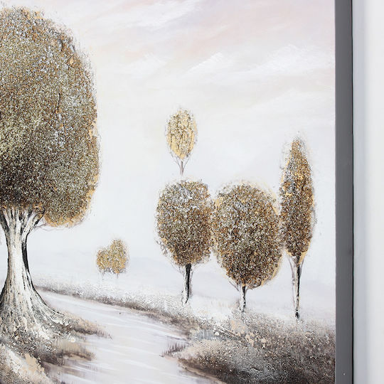 Wall Canvas Painting Handmade Oil Painting 90x60 Embossed Keskor 82571-2