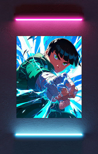 Panou Pânză Naruto Shinobi Rock Lee Knv2715 45cm X 65cm