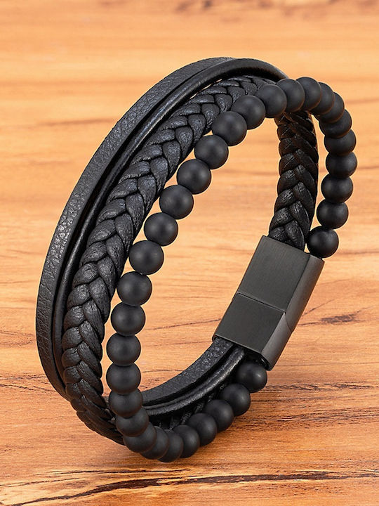 Legend Accessories Ανδρικό Βραχιόλι από Δέρμα
