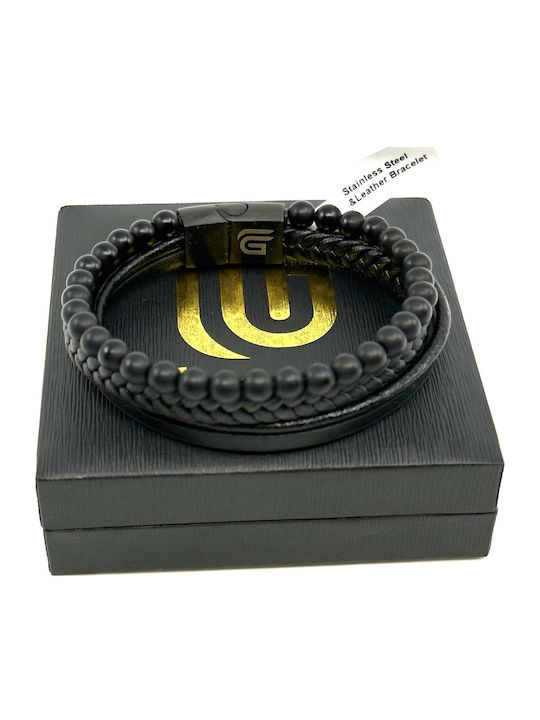 Legend Accessories Ανδρικό Βραχιόλι από Δέρμα