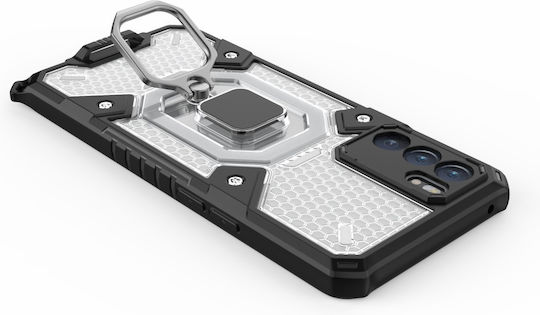Erbord Back Cover Din Silicon / Plastic Cu Curea Pentru Gât Alb (Oppo Reno6)