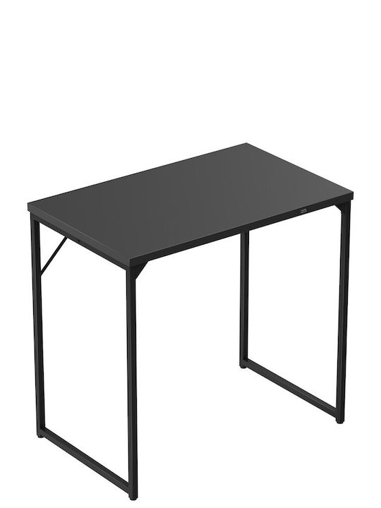Γραφείο Leader Ξύλινο Μαύρο 120x60x75εκ.