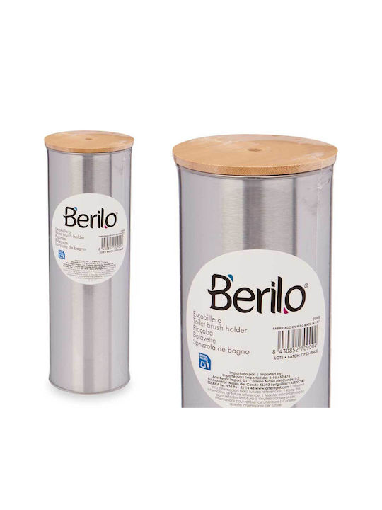 Berilo Inox Coș de gunoi pentru baie Argintiu