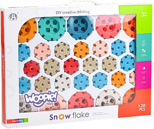 Snowflake Construction Set 120 Pieces Different Sizes Multicolor