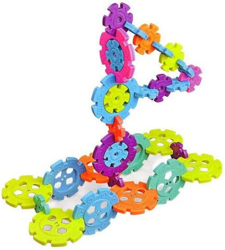 Snowflake Construction Set 120 Pieces Different Sizes Multicolor