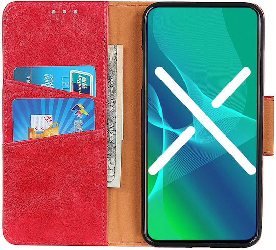 Erbord Wallet Δερμάτινο / Πλαστικό Κόκκινο (Oppo A54)