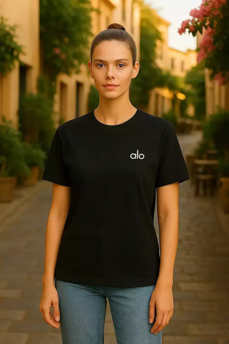 Alo Women's T-shirt Black 19810255 | Skroutz.mt
