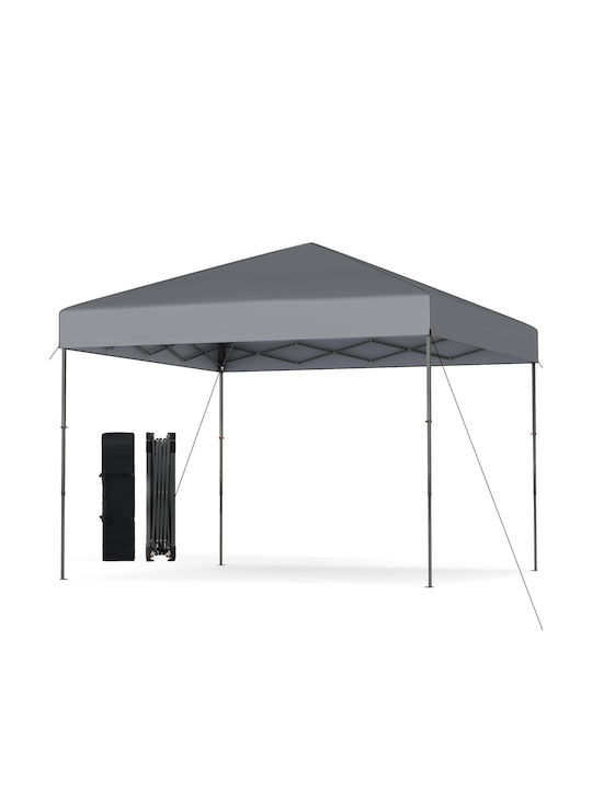 Costway Faltbarer Pavillon Garten Gray 3x3m