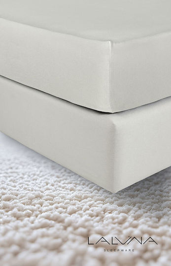 La Luna Bettlaken Semi-Doppel mit Gummiband 120x200+40cm. Beige