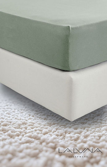 La Luna Sheet Super-Double with Elastic 160x200+40cm. Haki